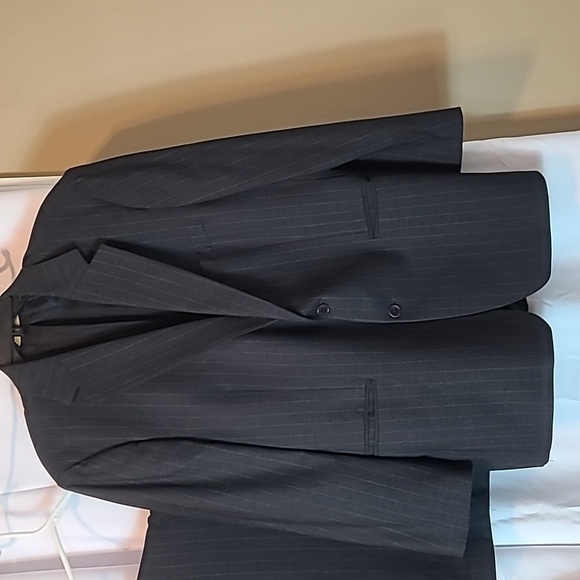 346 Brooks Brothers Mens Two Button Suit  Grey Wool Size 42R - Picture 1 of 10